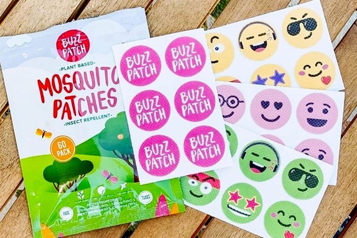 BuzzPatch Mosquito Repellent Patches   Pack of 60 assorted colours BuzzPatch mosquito repellent stickers. The world’s #1 all-natural, non-spray protection against mosquitoes!   This is a pack of pure magic. A scientifically formulated and tested blend of highly effective, all natural essential oils that have been used for hundreds of years by indigenous communities to repel mosquitos.