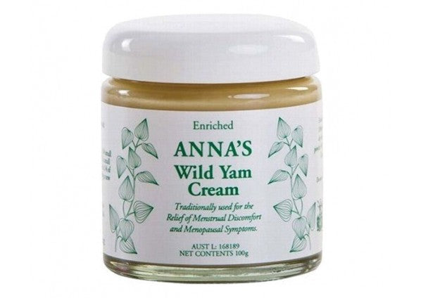 ANNA'S Wild Yam Cream (Her) Menstrual & Menopausal Symptoms - 100g. Buy online. Menstrual discomfort. Menopausal symptoms