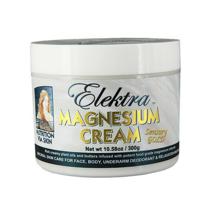 Elektra Magnesium Cream- Sensory Gold- 300g (10.58oz) jar